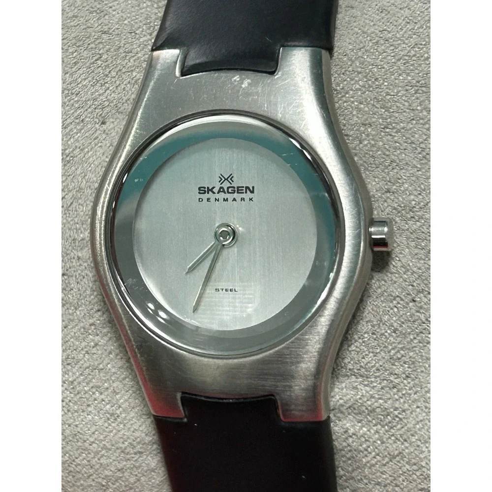 Skagen Womens 235SSR Quartz Watch‎ Original Band New Battery